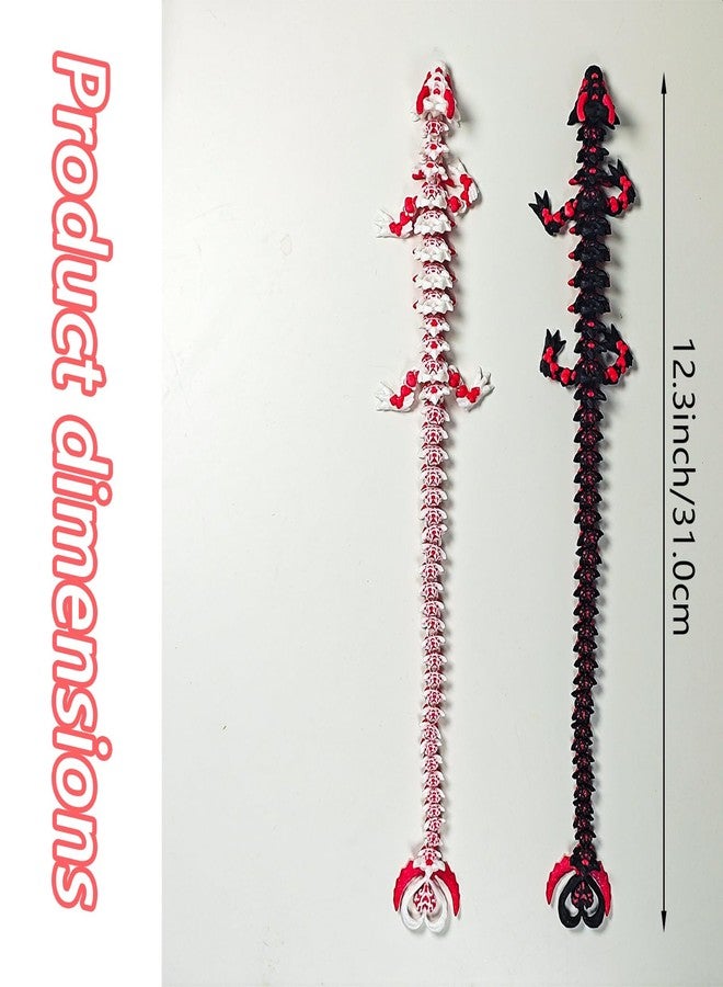 Kizcmvre 3D Printed Dragon,3D Printed Toys, Dragon Fidget Toy,12 inch Articulated 3D Printed for Birthday Gift,Desktop Decoration (2 Pcs). - Image 3